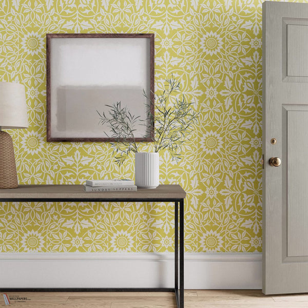 St James Ceiling wallpaper in Sunflower by Morris & Co