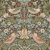 Strawberry Thief papel pintado en Chocolate/Slate de Morris & Co