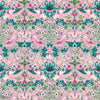 Strawberry Thief carta da parati in Miami Strip di Morris & Co