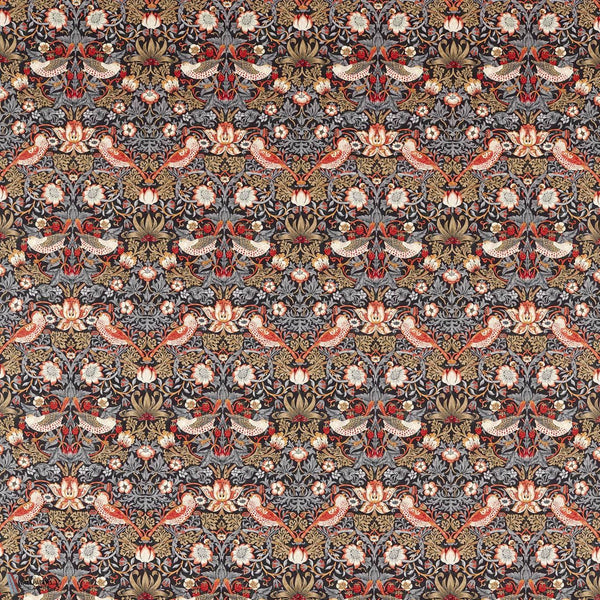 Strawberry Thief Stoff in Old Fashioned von Morris & Co