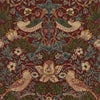 Strawberry Thief papel pintado en Wine de Morris & Co