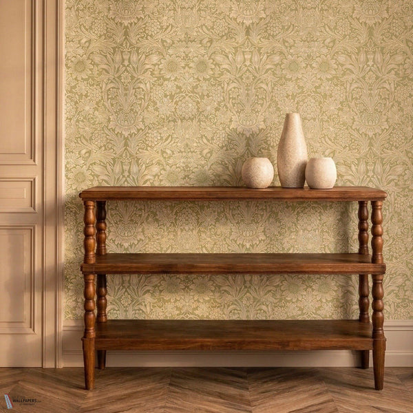 Sunflower wallpaper in Artichoke by Morris & Co