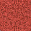 Sunflower carta da parati in Chocolate/Red di Morris & Co