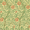 Sweet Briar behang in Green/Blue/Rust van Morris & Co