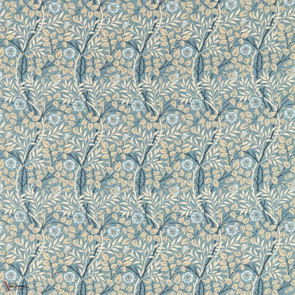 Sweet Briar Stoff in Mineral/Linen von Morris & Co