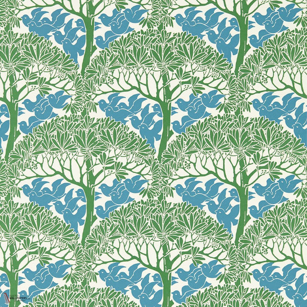 The Savaric wallpaper in Garden Green by Morris & Co