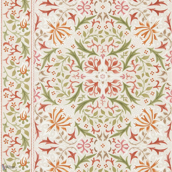 Walthamstow behang in Rose/Nettle van Morris & Co