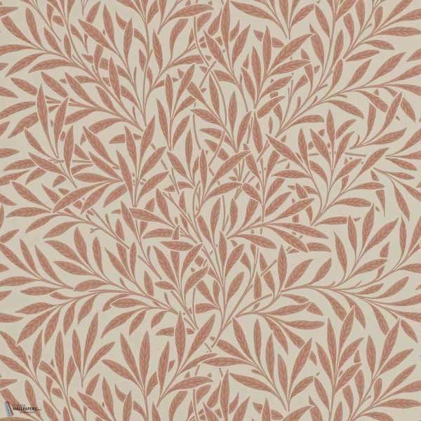 Willow behang in Russet van Morris & Co