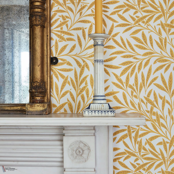 Willow behang in Sky/Leaf van Morris & Co