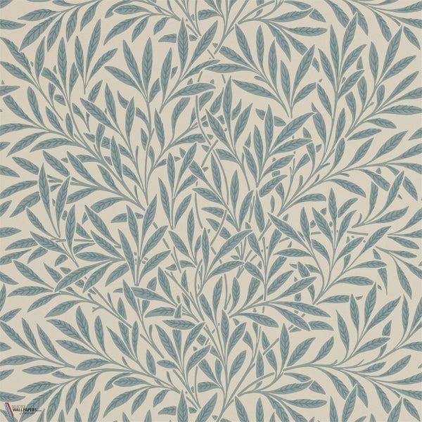 Willow behang in Slate van Morris & Co