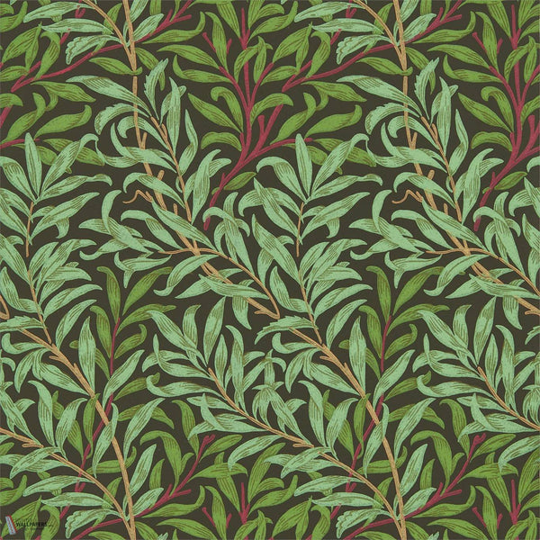 Willow Bough Tapete in Bitter Chocolate von Morris & Co