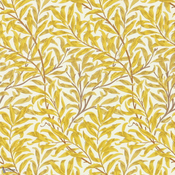 Willow Bough Tapete in Summer Yellow von Morris & Co