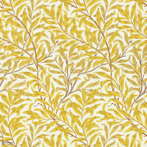 Willow Bough wallpaper in Summer Yellow by Morris & Co