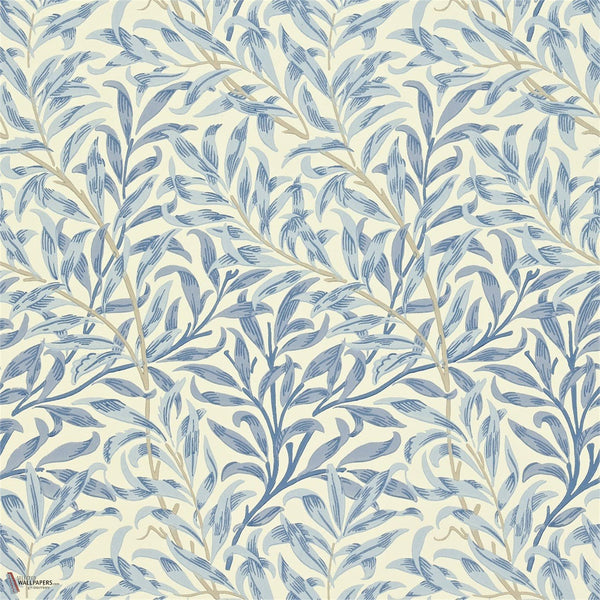 Willow Boughs carta da parati in Blue di Morris & Co