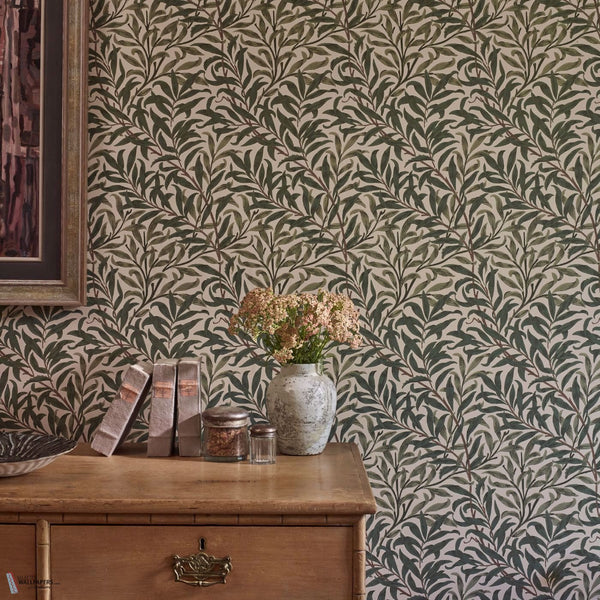 Willow Boughs carta da parati in Forest di Morris & Co
