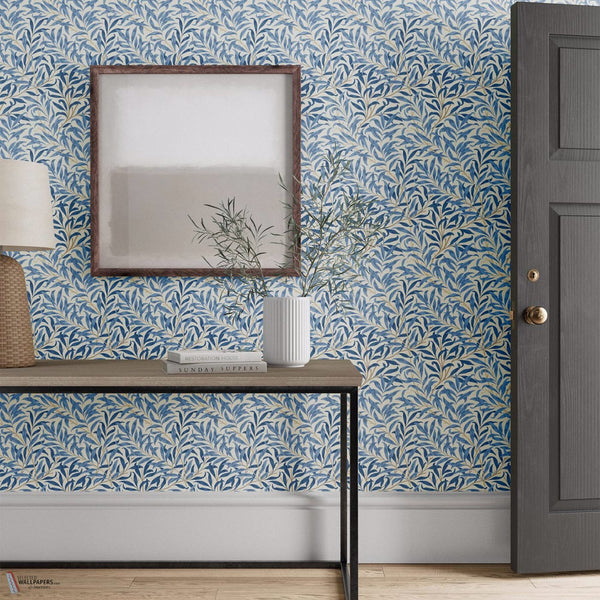 Willow Boughs carta da parati in Woad di Morris & Co