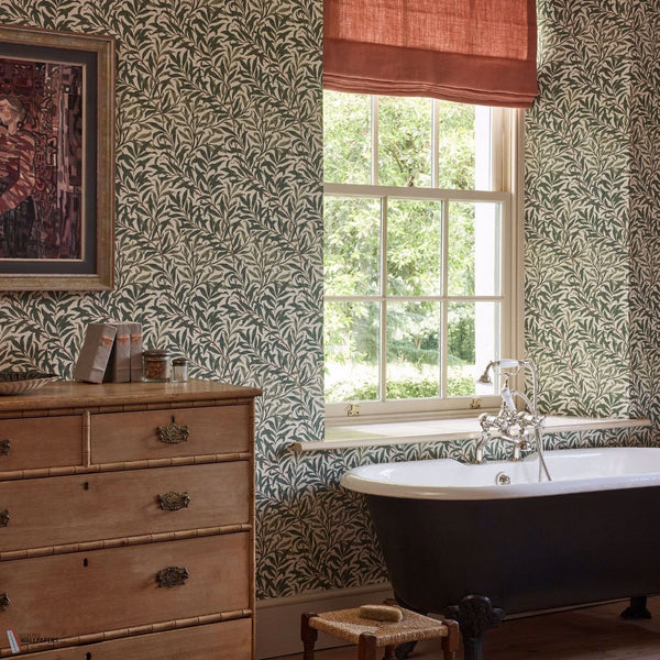 Willow Boughs carta da parati in Forest di Morris & Co