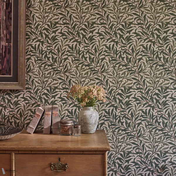 Willow Boughs carta da parati in Forest di Morris & Co