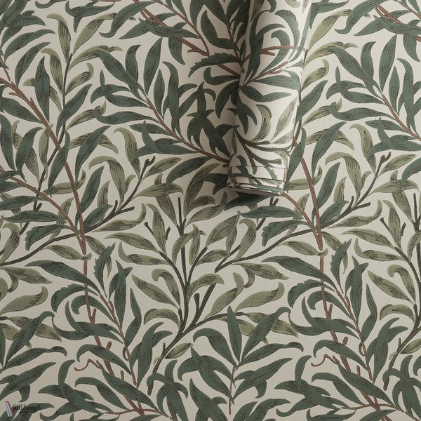 Willow Boughs carta da parati in Forest di Morris & Co