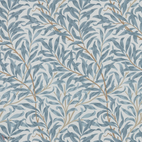 Willow Boughs carta da parati in Mineral Blue di Morris & Co