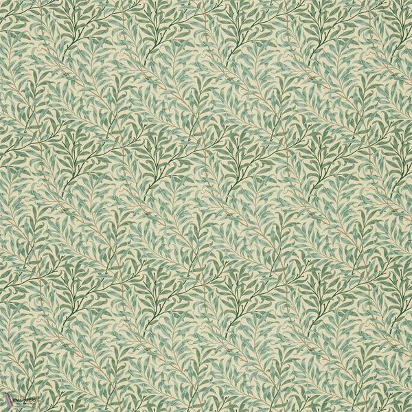 Willow Boughs fabric in Cream/Pale Green by Morris & Co