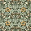 Woodbell & Anemone wallpaper in Bayleaf/Manilla by Morris & Co