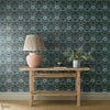 Woodbell & Anemone wallpaper in Indigo by Morris & Co