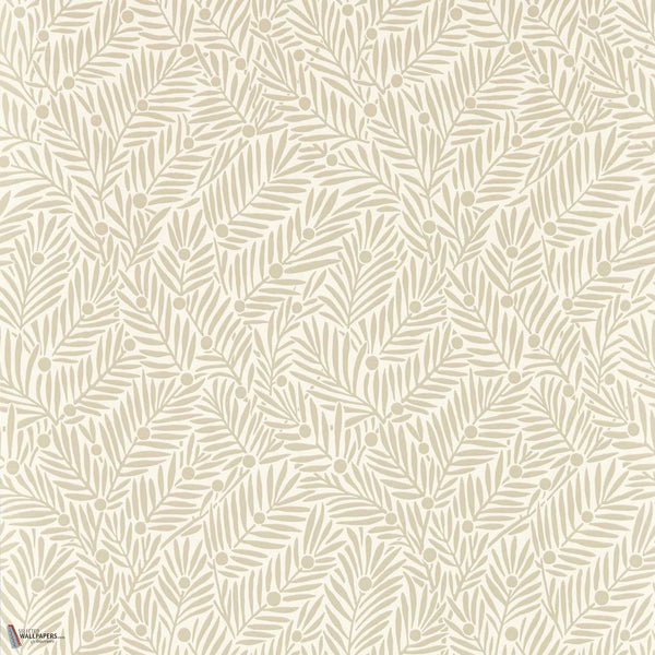 Yew & Aril wallpaper in Rice Paper by Morris & Co