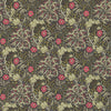 Morris Seaweed wallpaper in Ebony/Poppy van Morris & Co