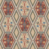 Buckland behang in Red/Blue van Mulberry