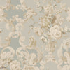 Floral Rococo Tapete in Aqua von Mulberry