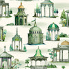 Follies behang in Emerald van Mulberry