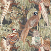 Game Birds Tapete in Charcoal von Mulberry
