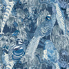 Game Birds Tapete in Indigo von Mulberry