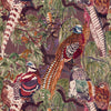 Game Birds Tapete in Red/Plum von Mulberry