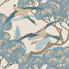 Grand Flying Ducks wallpaper in Blue by Mulberry