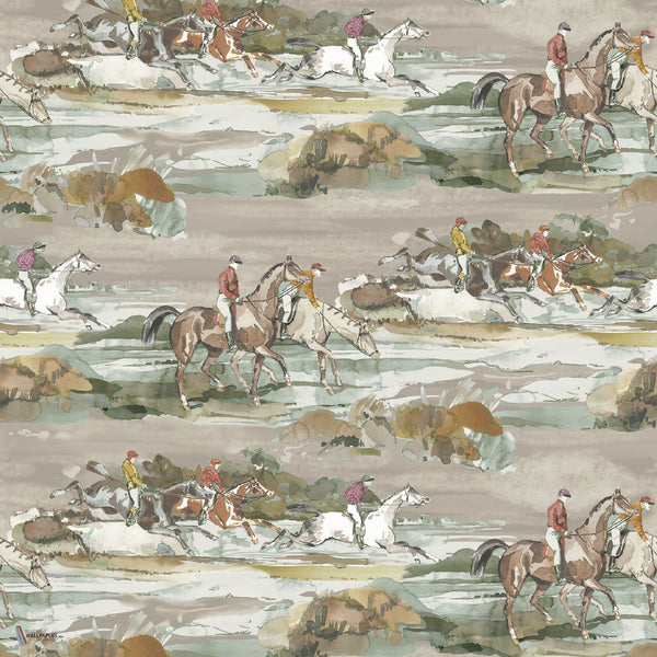 Morning Gallop Tapete in Grey/Sand von Mulberry