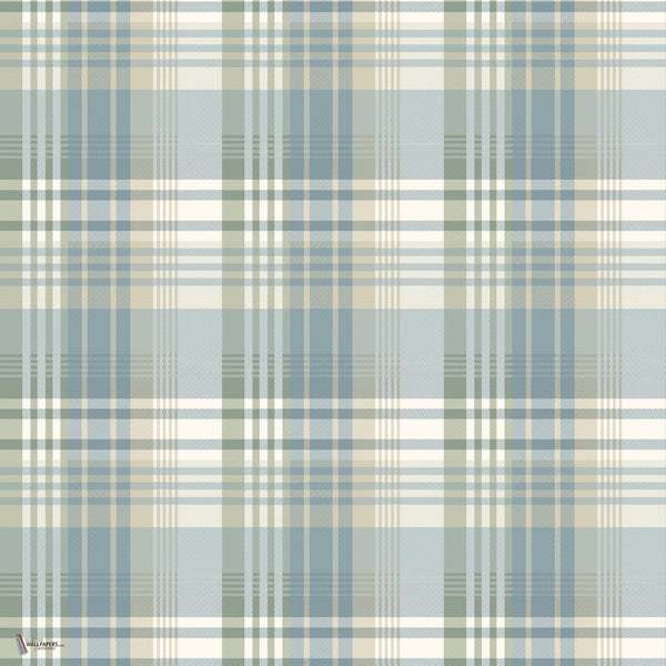 Mulberry Ancient Tartan Tapete in Aqua von Mulberry