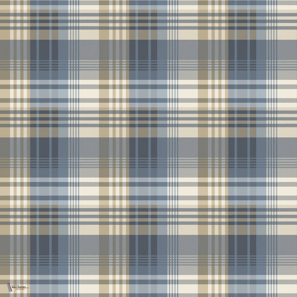 Mulberry Ancient Tartan Tapete in Indigo von Mulberry