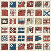 Naval Ensigns behang in Red/Blue van Mulberry