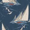 Round The Island Tapete in Indigo von Mulberry