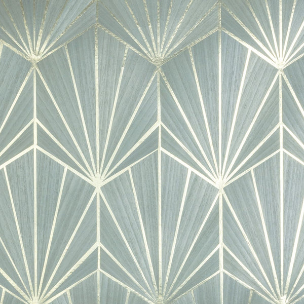 Mythique wallpaper in Pierre Bleue Platine by Casamance