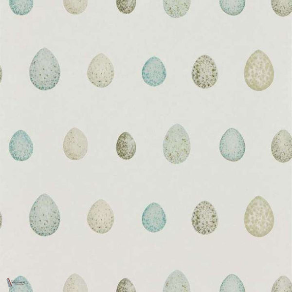 Nest Egg wallpaper in Eggschell/Ivory van Sanderson