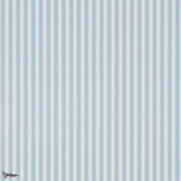 New Tiger Stripe wallpaper in Blue/Ivory van Sanderson