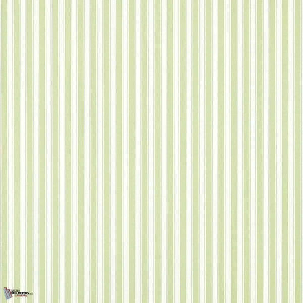 New Tiger Stripe wallpaper in Green/Ivory van Sanderson