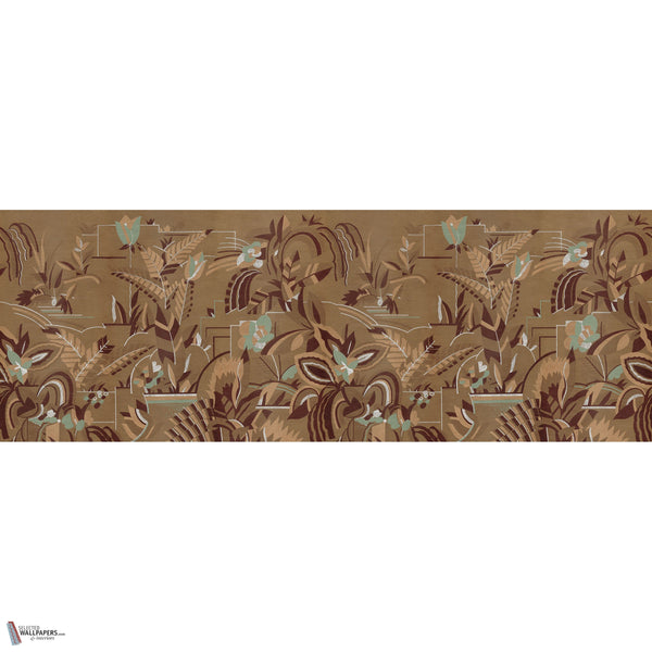 Normandie behang in Caramel van Iksel
