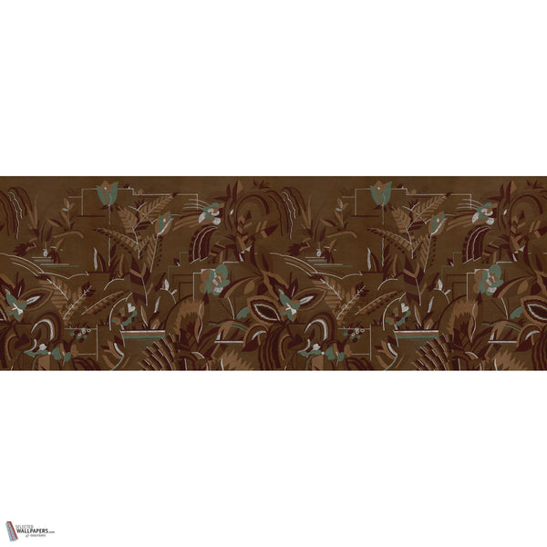 Normandie behang in Chocolate van Iksel