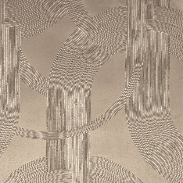 Odeon wallpaper in Taupe Dore by Casamance