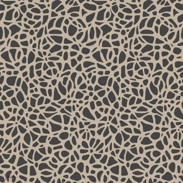 Pebble wallpaper in Jet van 1838 wallcoverings