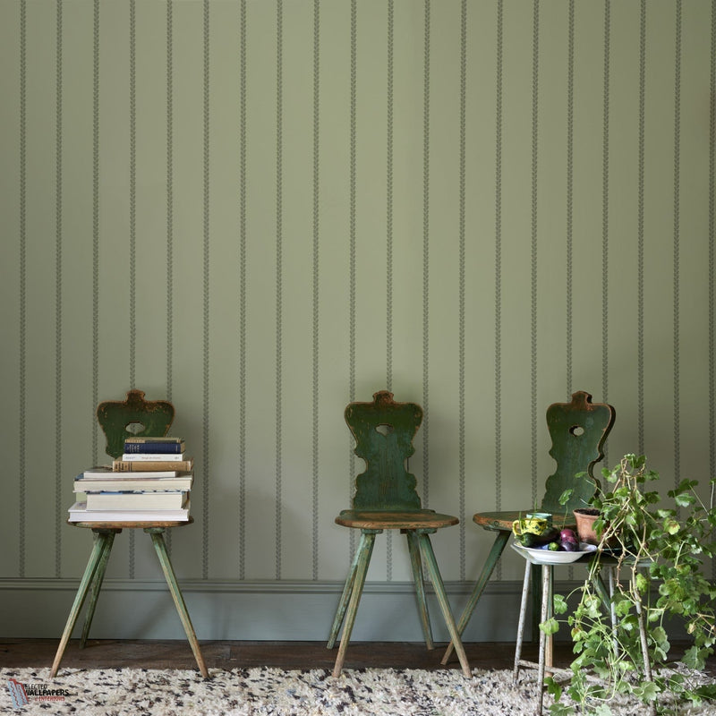 Petal Stripe behang van Farrow & Ball